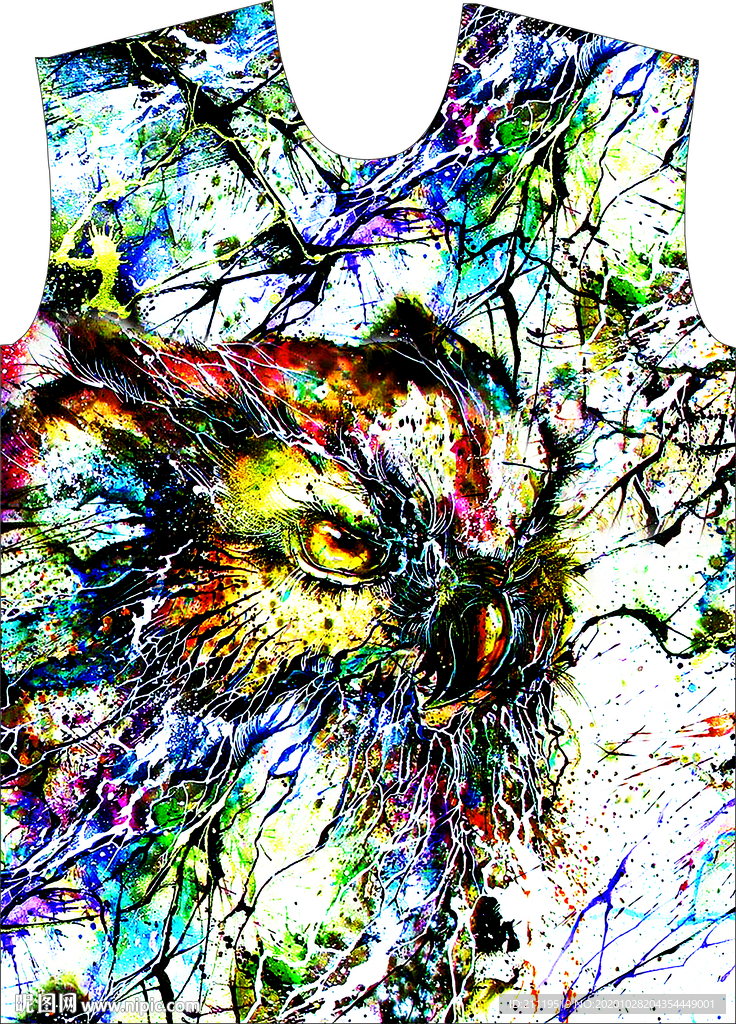 猫头鹰 墨迹 男装