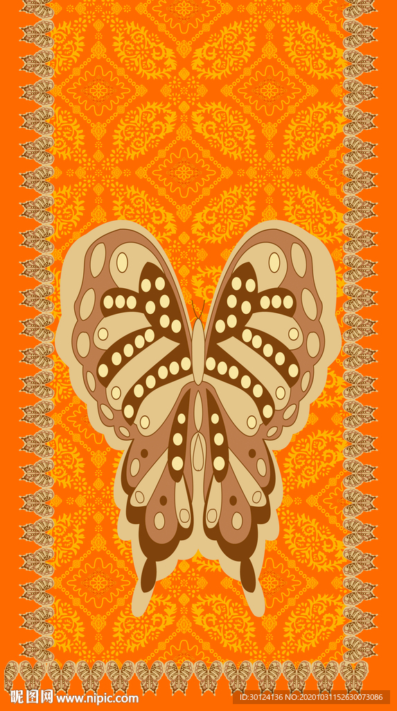 大牌 方巾 数码印花 链条 豹