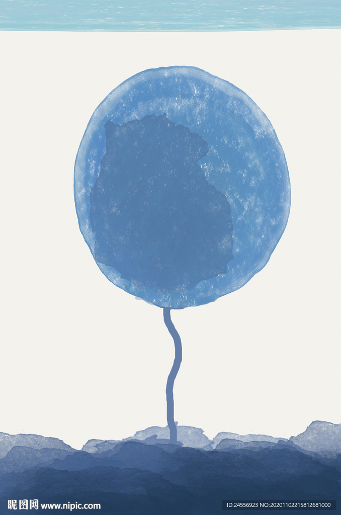 北欧抽象画装饰画无框画