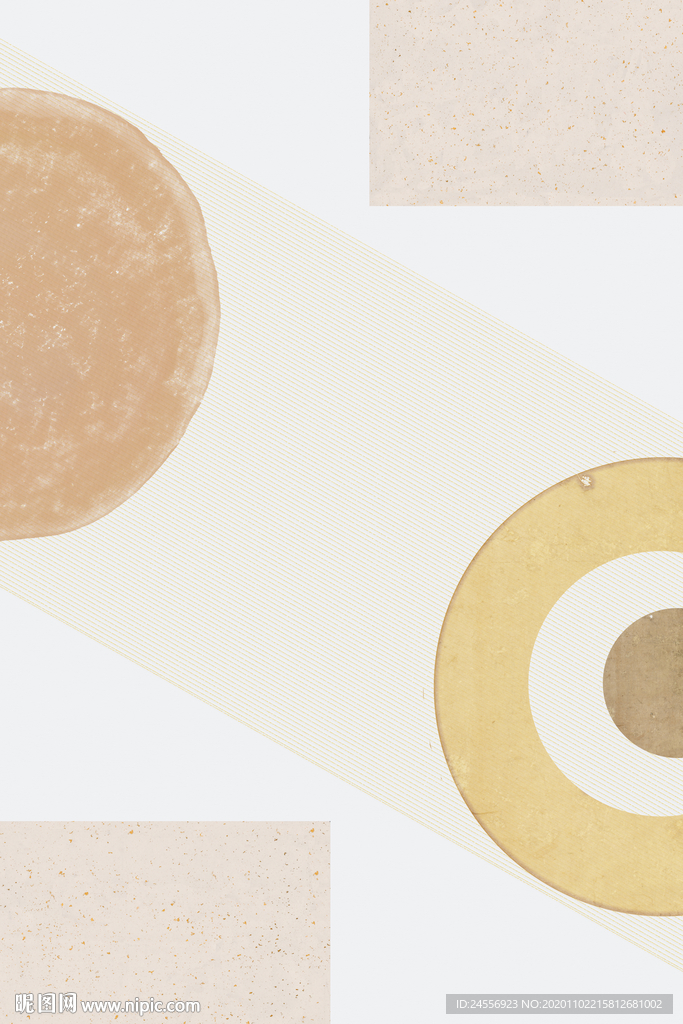 北欧抽象画装饰画无框画