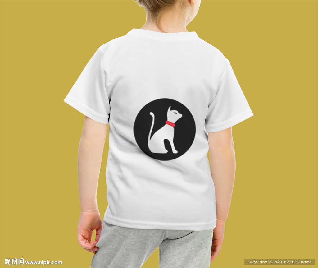 品牌logo儿童T恤样机