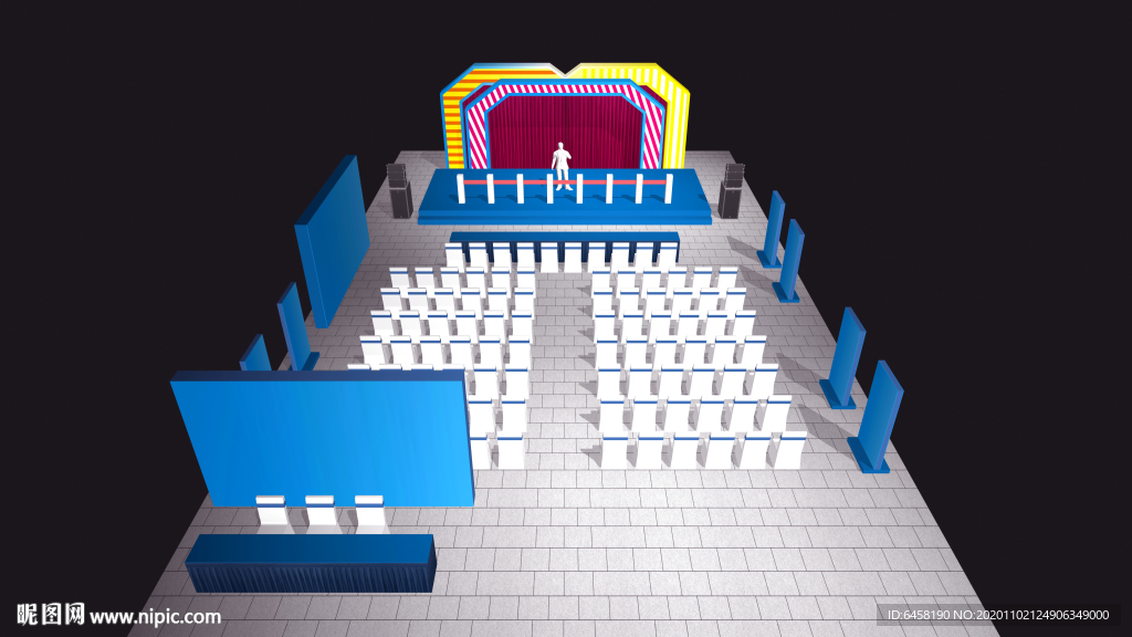 活动布置3D效果图