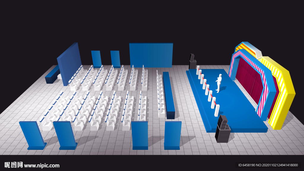 活动布置3D效果图