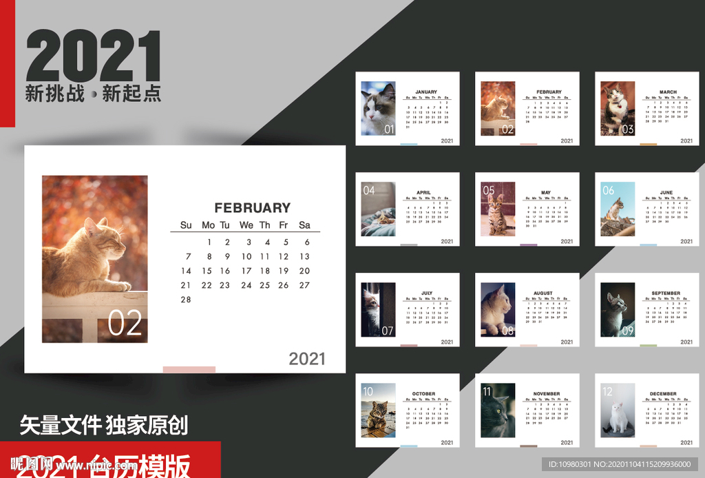 宠物台历 喵星人台历