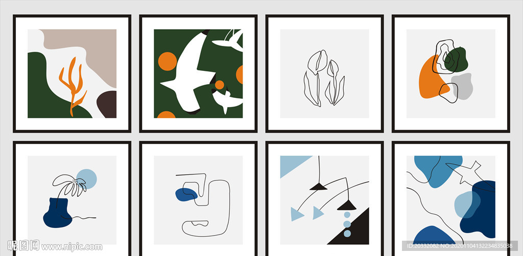 北欧简约风挂画