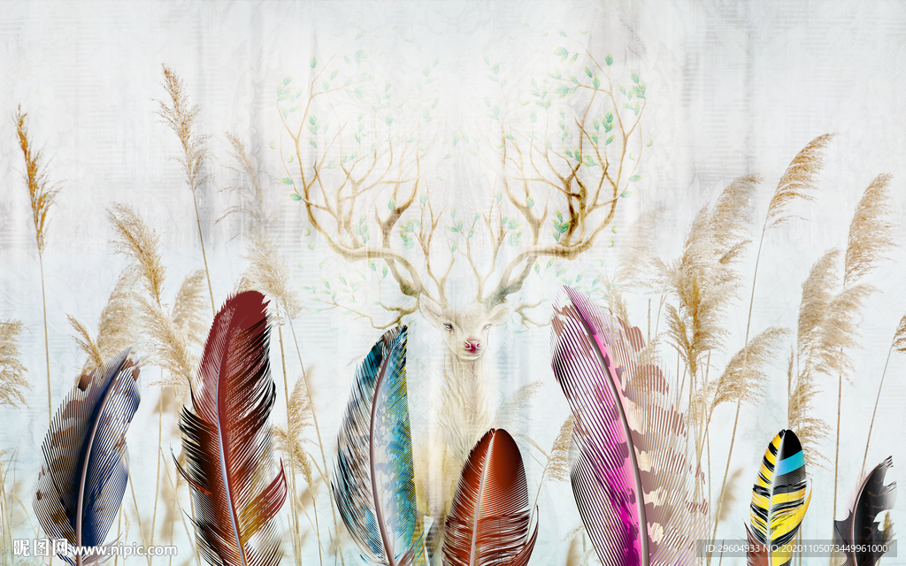 高档 轻奢新无框画 tif分层