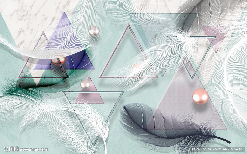 轻奢欧式无框画 tif分层