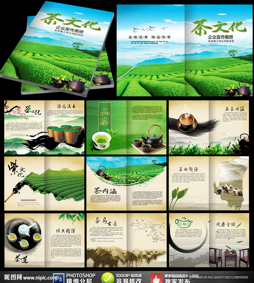 茶文化茶叶企业画册宣传册