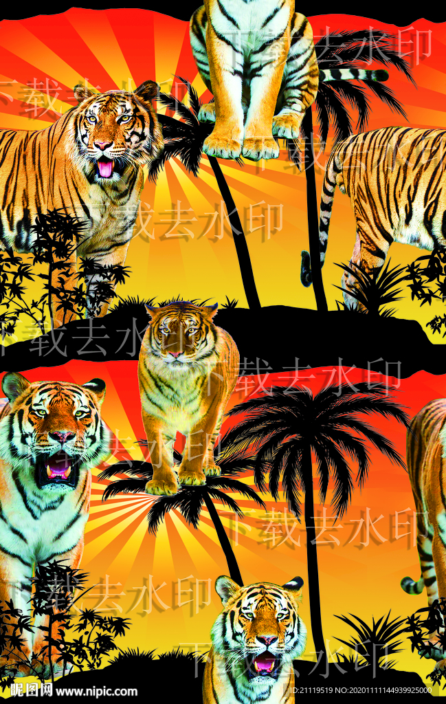 大牌男装 老虎 地定位