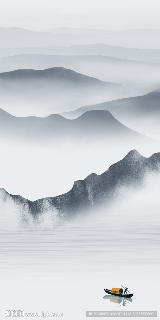 新上架新款玄关山水 TIF分层