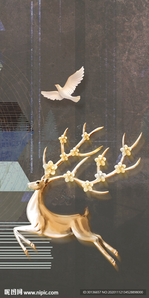 新款欧式新玄关画 tif分层