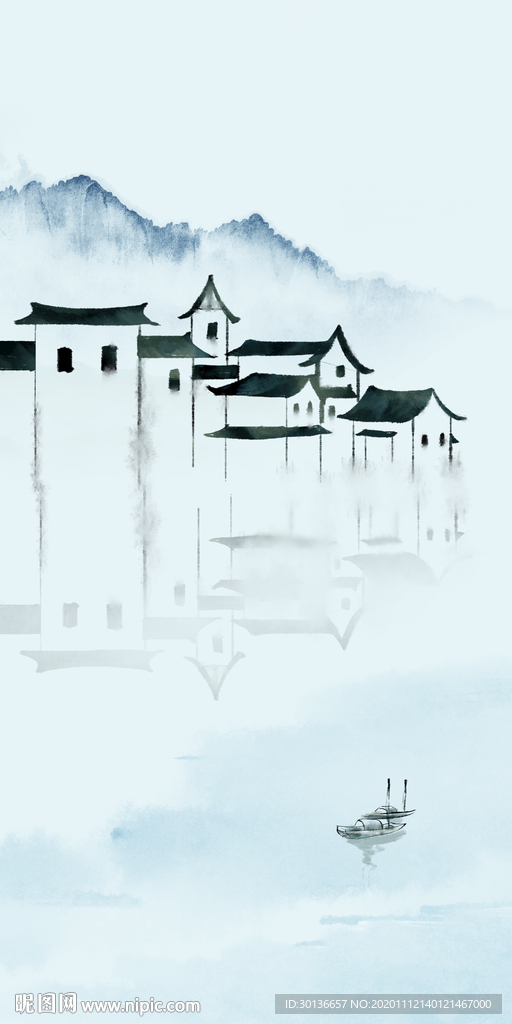 江南大气玄关画 tif分层