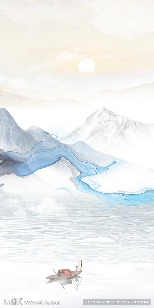 现代大气玄关画 tif分层