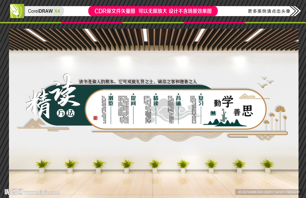 精读方法 读书方法 读书文化墙