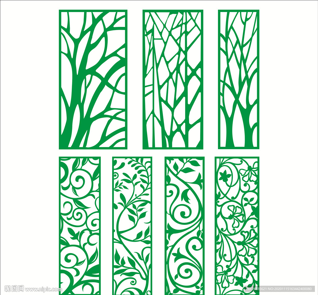 树枝花格 格子 中式窗格 雕花