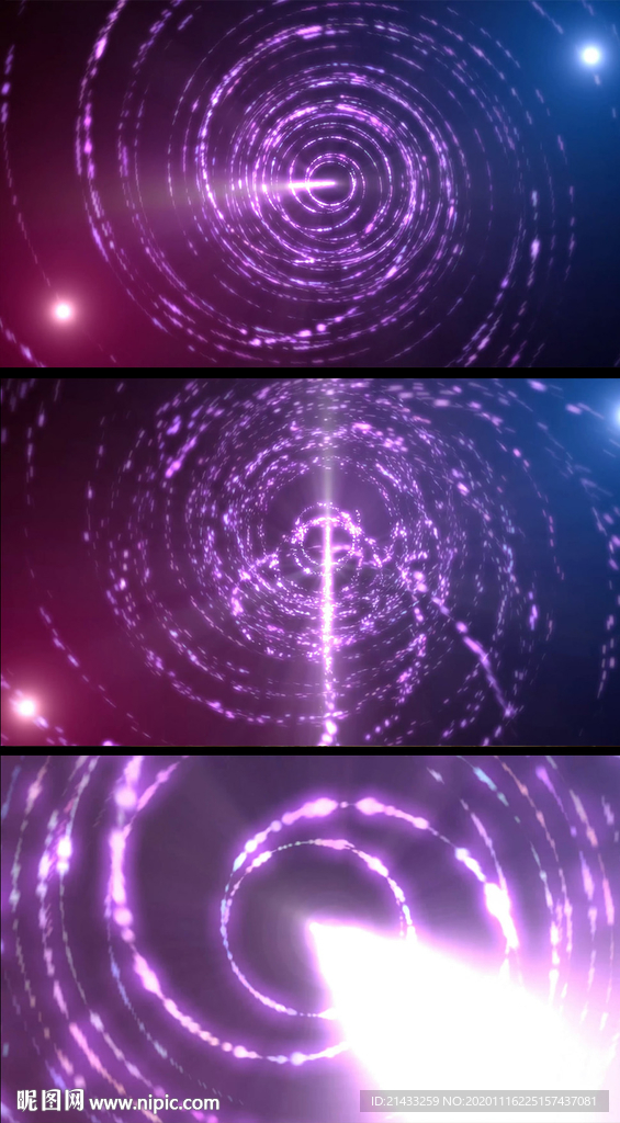 4K螺旋粒子雷达动感特效背景