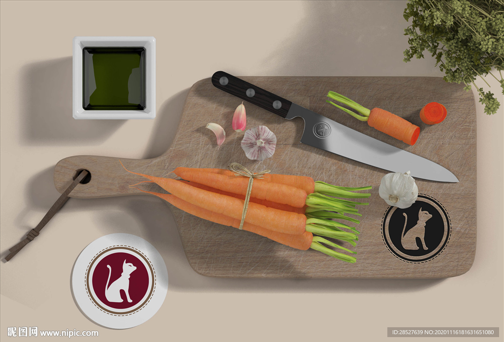 菜板刀具厨房样机