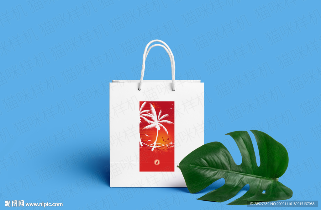 品牌logo手提袋皮包样机