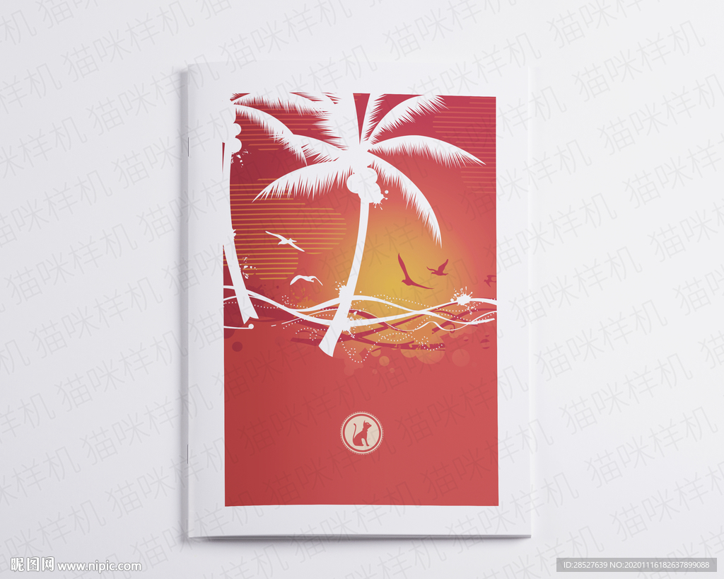 书籍杂志logo样机