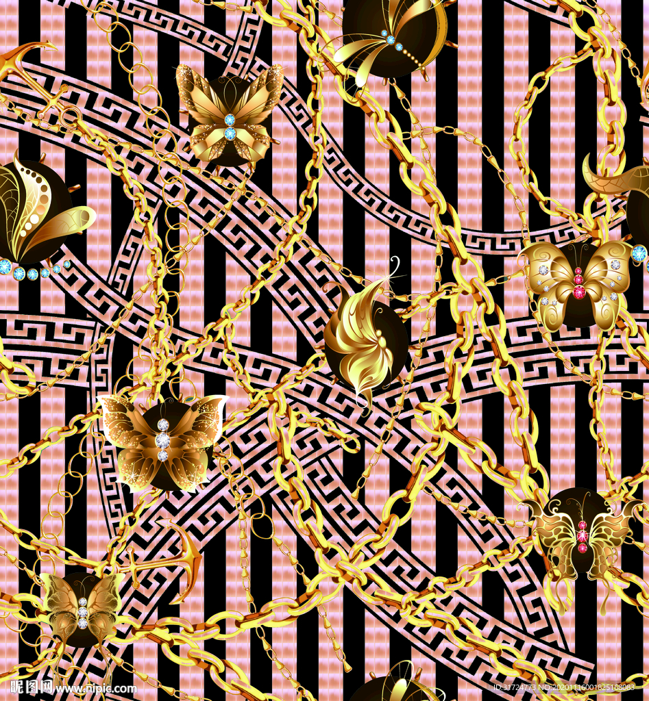 大牌 链条 蜜蜂 蝴蝶