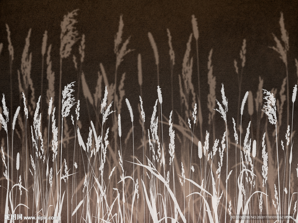 欧式复古树叶暗纹底纹个性树叶