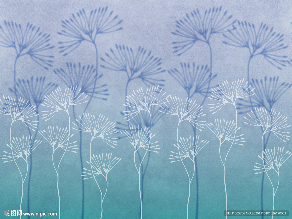 欧式复古树叶暗纹底纹个性树叶