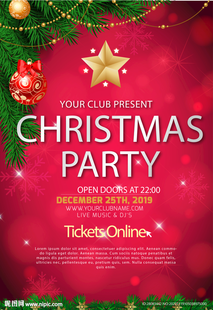 高端大气红色喜庆海报创意设计