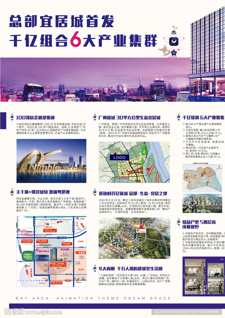 地产住宅公寓 海报宣传单