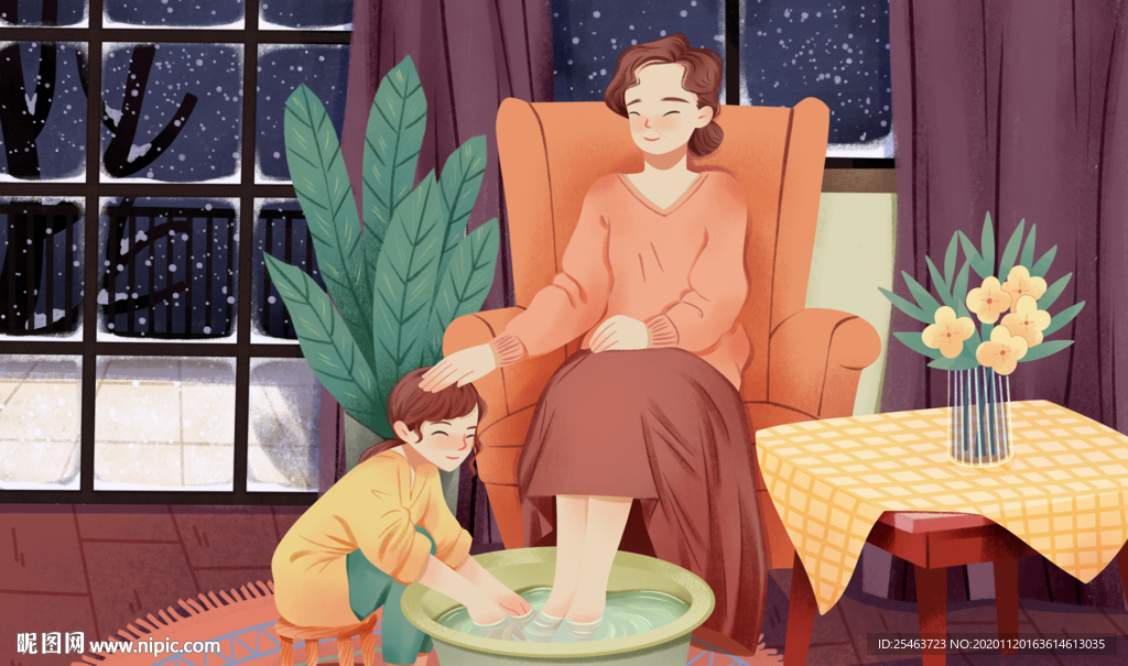 感恩节海报插画