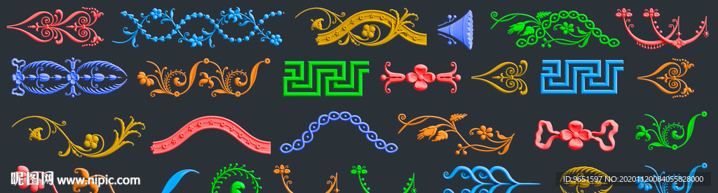 复古纹理图案底纹花边边框图片