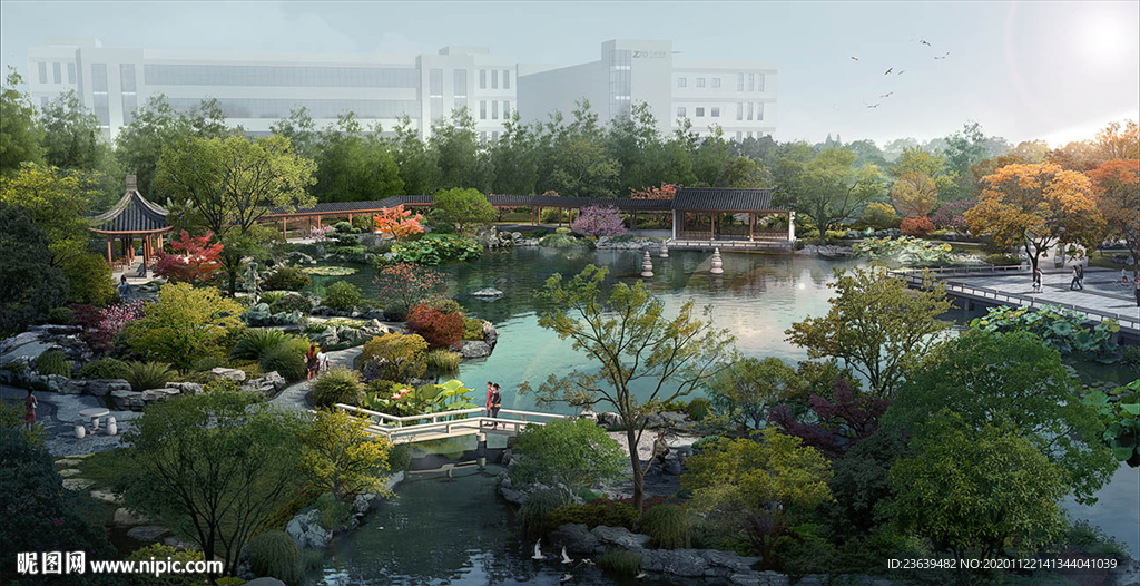 苏州古典园林 效果图