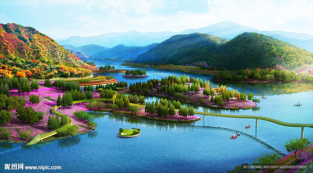 风景区旅游开发 效果图