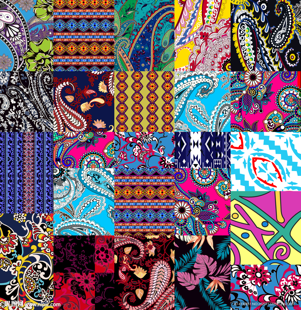 数码印花 匹布 面料设计 豹纹