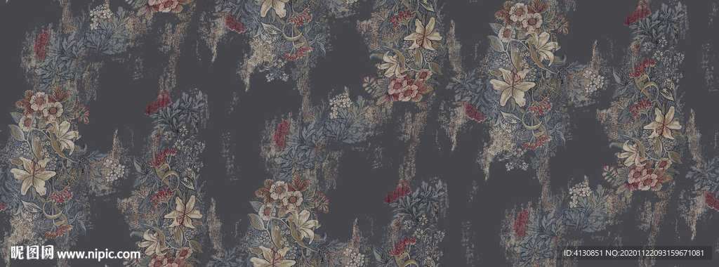 服装 叶子 花朵 白花 循环花