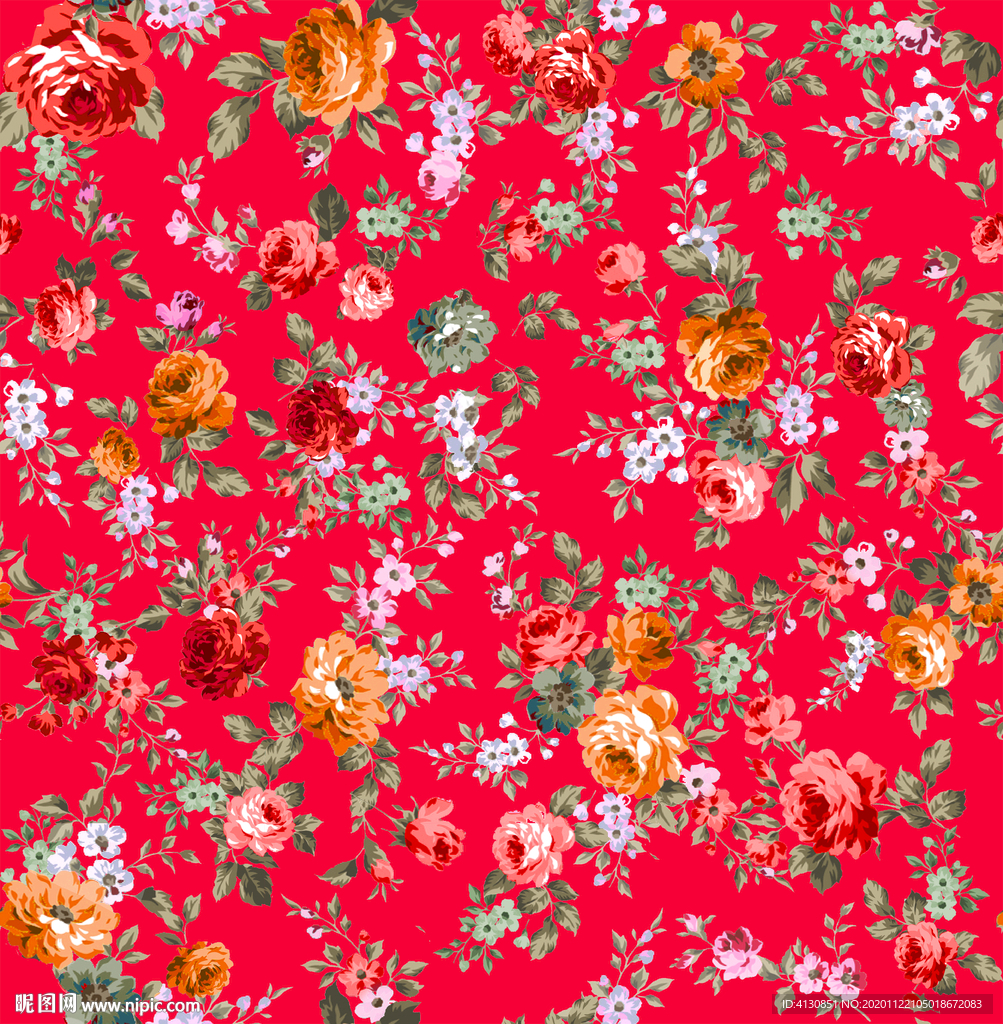 服装 叶子 花朵 白花 循环花