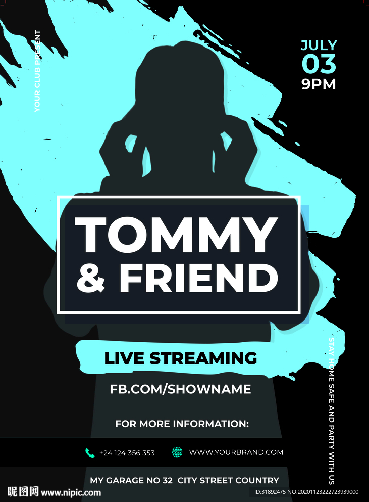 明星时尚音乐派对海报酒吧图片