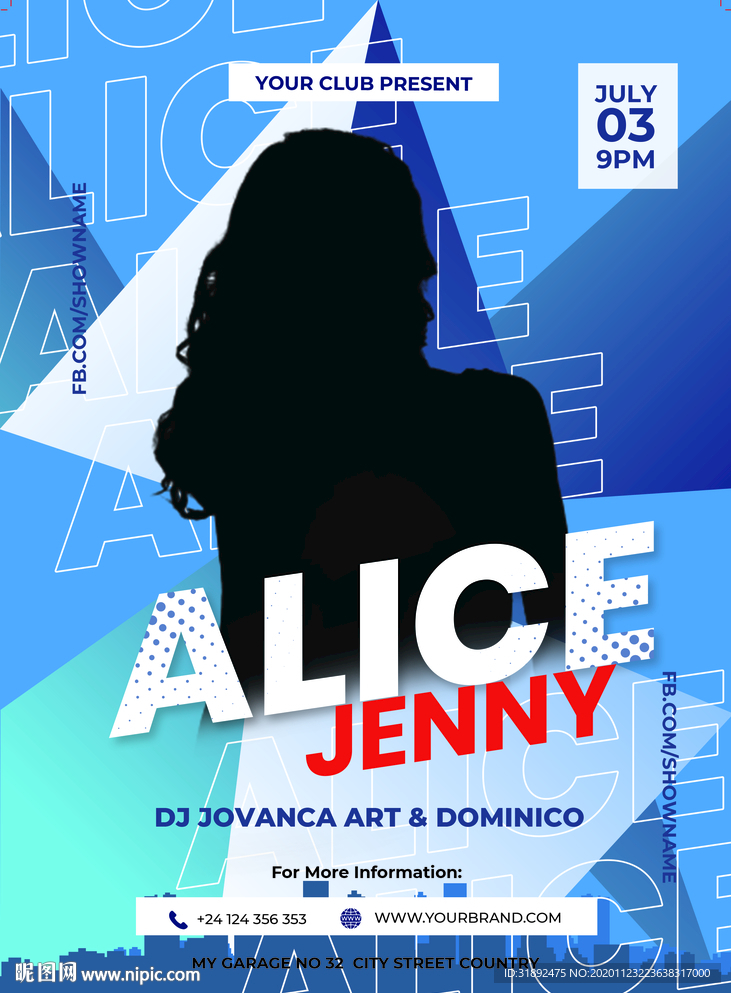 明星时尚音乐派对海报图片