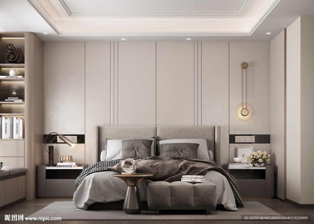 现代极简书房办公室室内设计