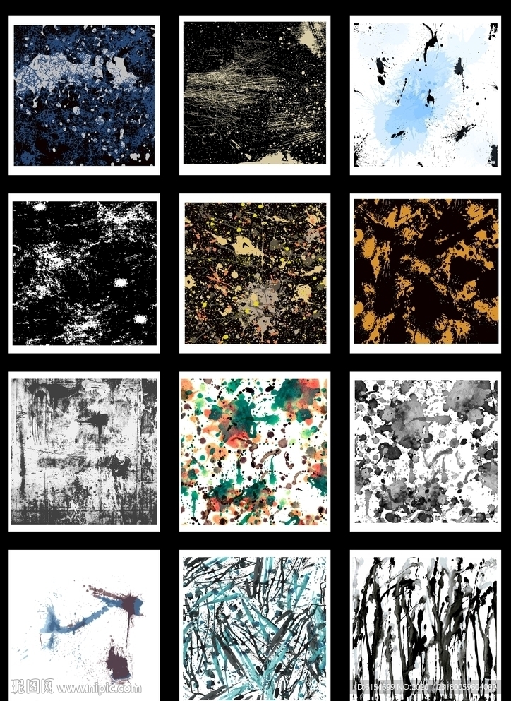 泼墨抽象纹理
