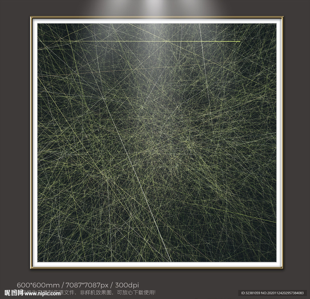 抽象线条艺术装饰画