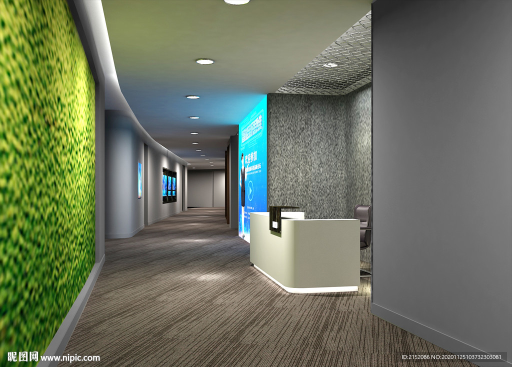 公司前台 公司过道 公司前厅