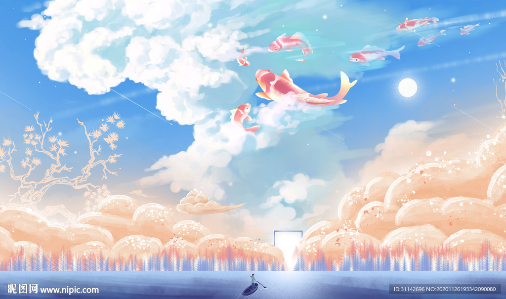 卡通背景墙图片