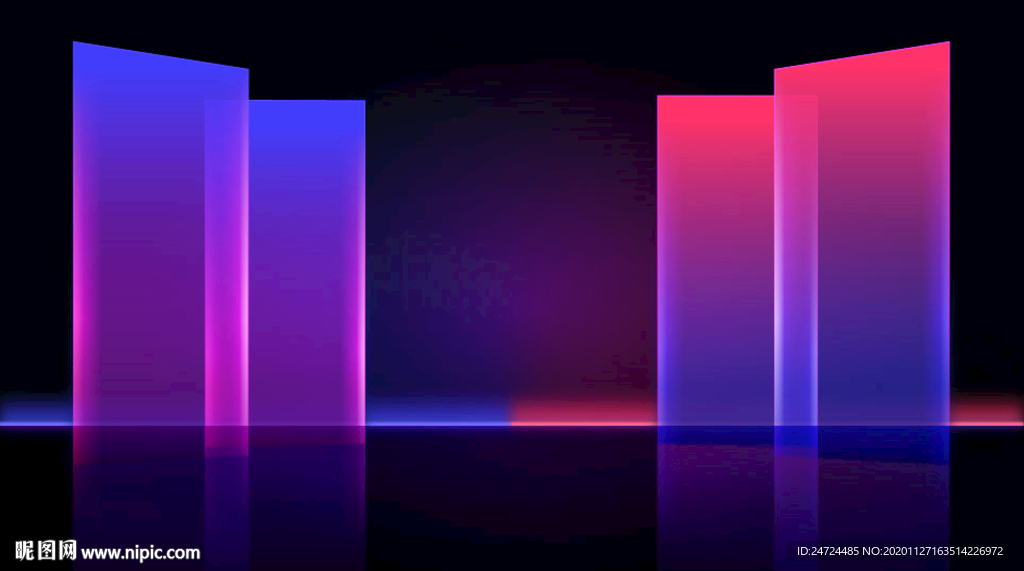 舞台背景 炫彩 发光  抽象