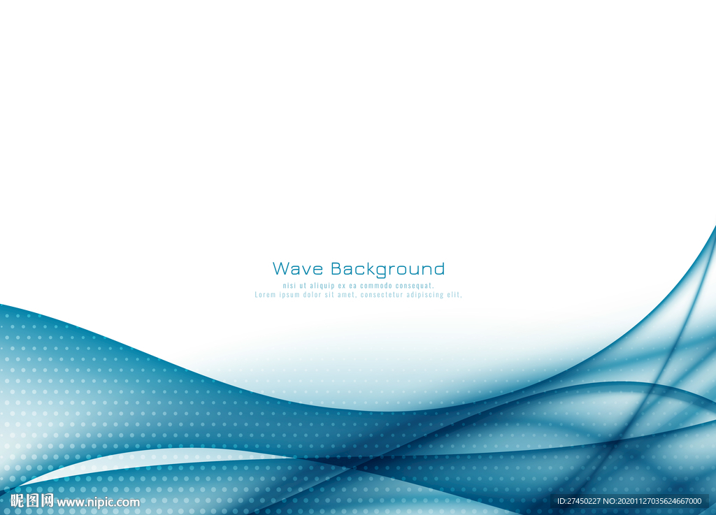 蓝色抽象曲线背景