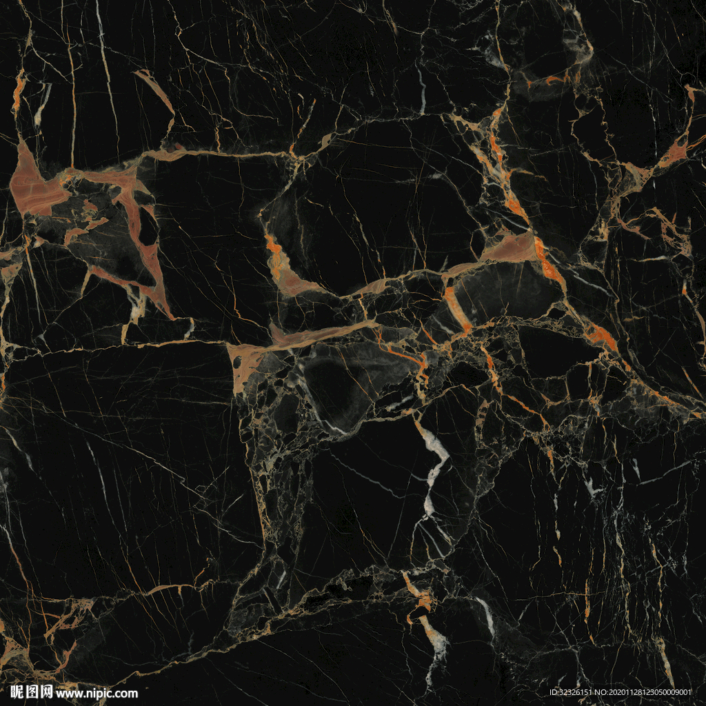 高档黑金花石纹纹理 TIF合层