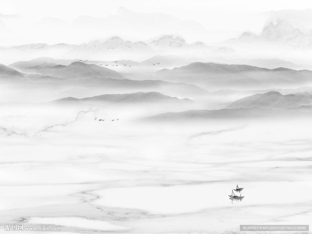 新款爆款山水石纹电视背景墙