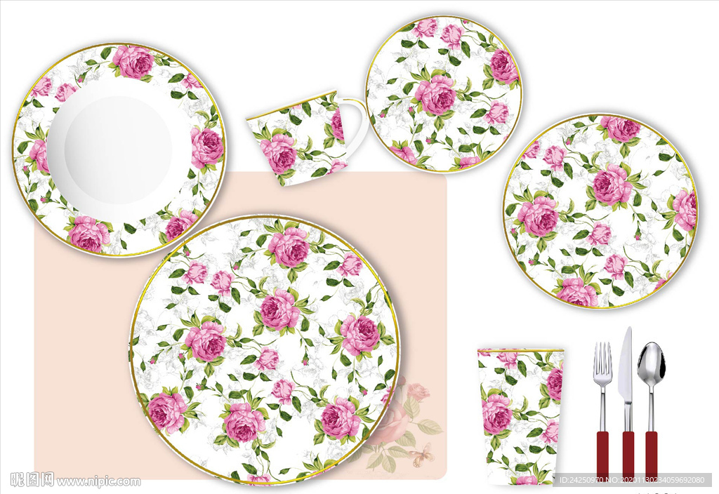 陶瓷花面设计之花海