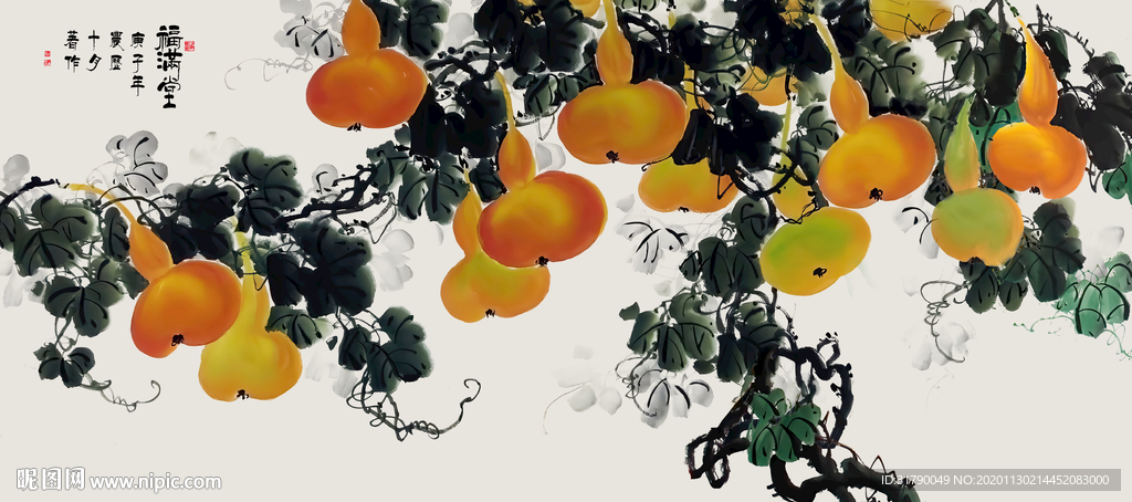 福禄图福满堂图片