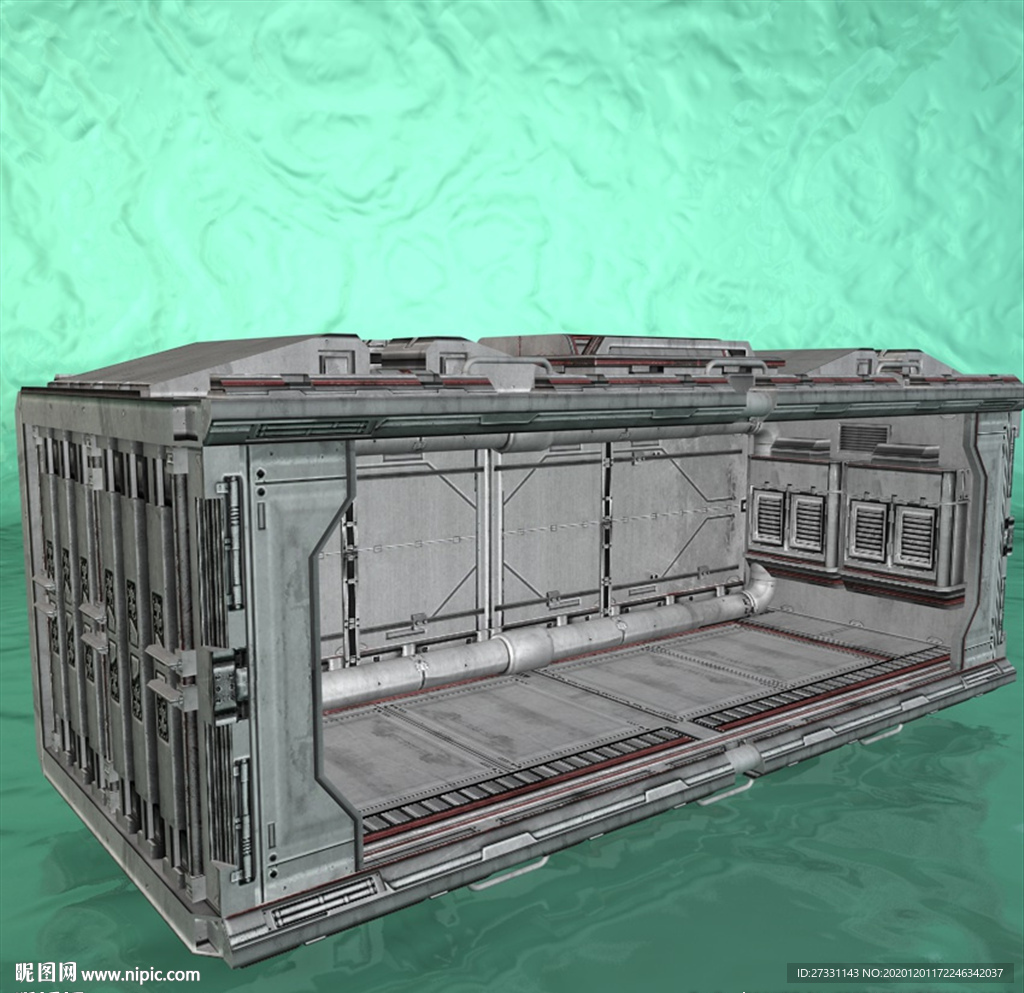 太空舱 科幻模型 建筑模型