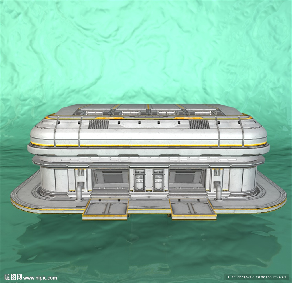 太空舱 科幻模型 建筑模型